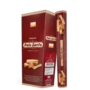 Darshan Palo Santo incense sticks box and packaging on white background