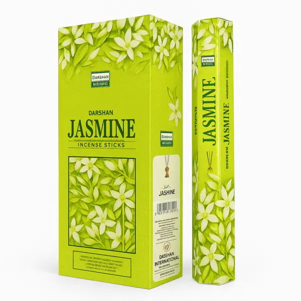 Darshan Jasmine Incense Sticks packaging on a white background