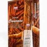Darshan Cinnamon Incense Sticks box angled on a white background