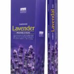 Darshan Lavender Incense Sticks box angled on a white background