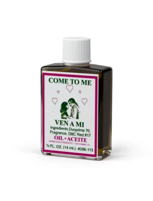 Come To Me (Ven A Mi) Spiritual Oil – Love & Attraction Ritual Oil Come To Me Ven A Mi spiritual attraction oil bottle